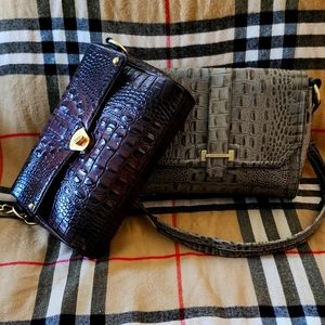 BRAHMIN  BURGUNDY WINE ? GOLD CHAIN BAG STUNNING